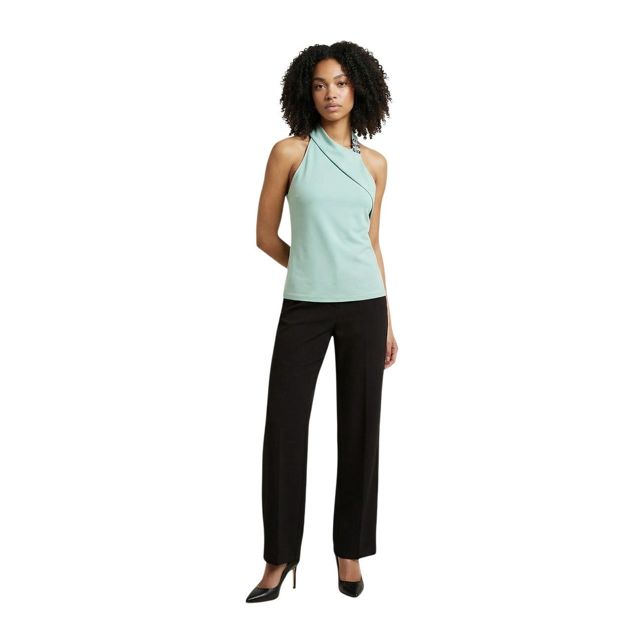 514486 Artigli Top Verde Donna