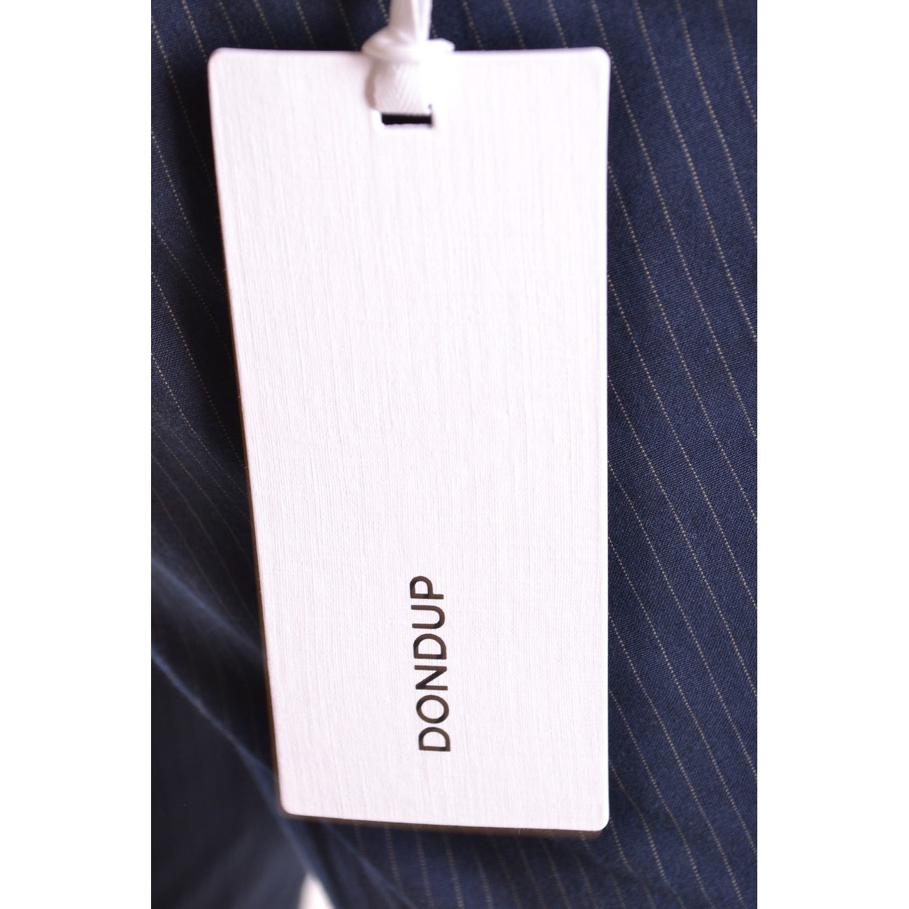 2429284 Dondup Pantaloni Blu Righe Cotone Elastan Uomo