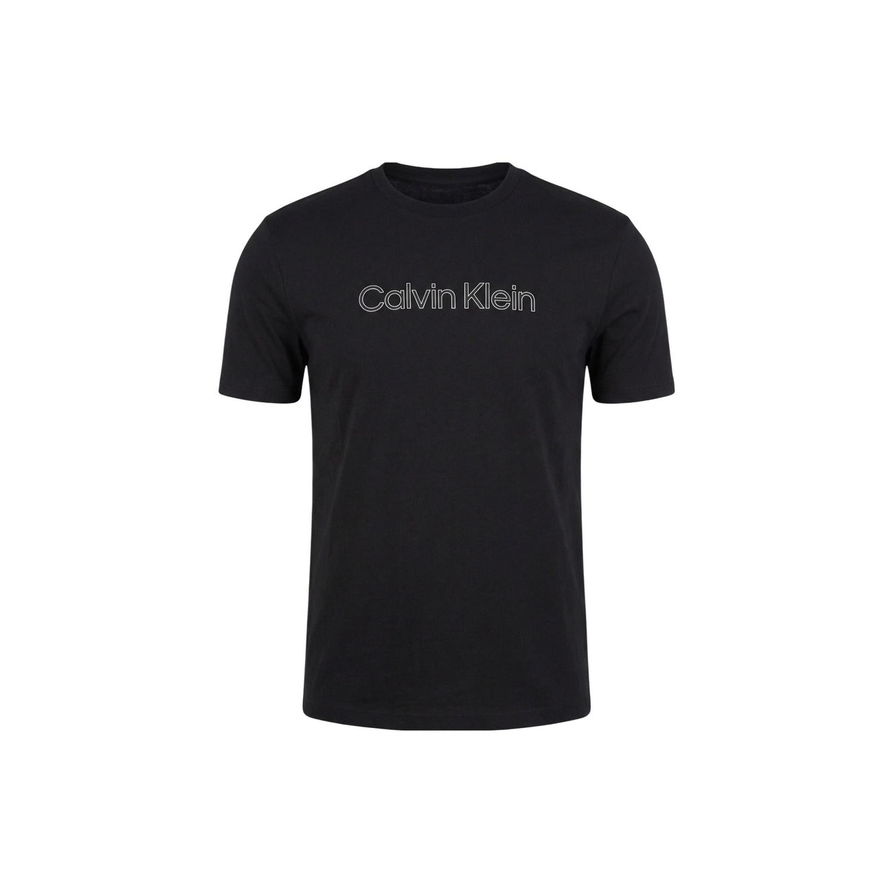 2455239 Calvin Klein T-Shirt Nera con Stampa Uomo