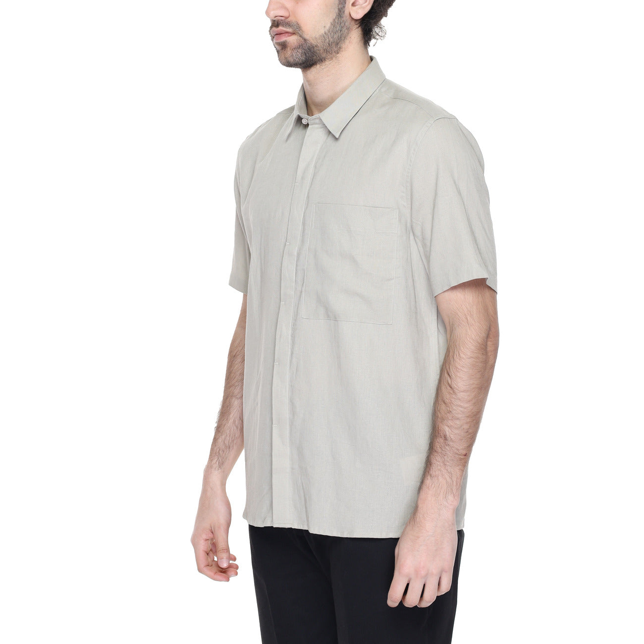 2218395 Antony Morato Camicia Beige Lino Viscosa Uomo