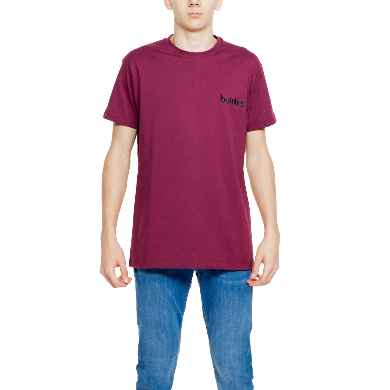 2257084 Hydra Clothing T-Shirt Bordeaux Monocromo Uomo