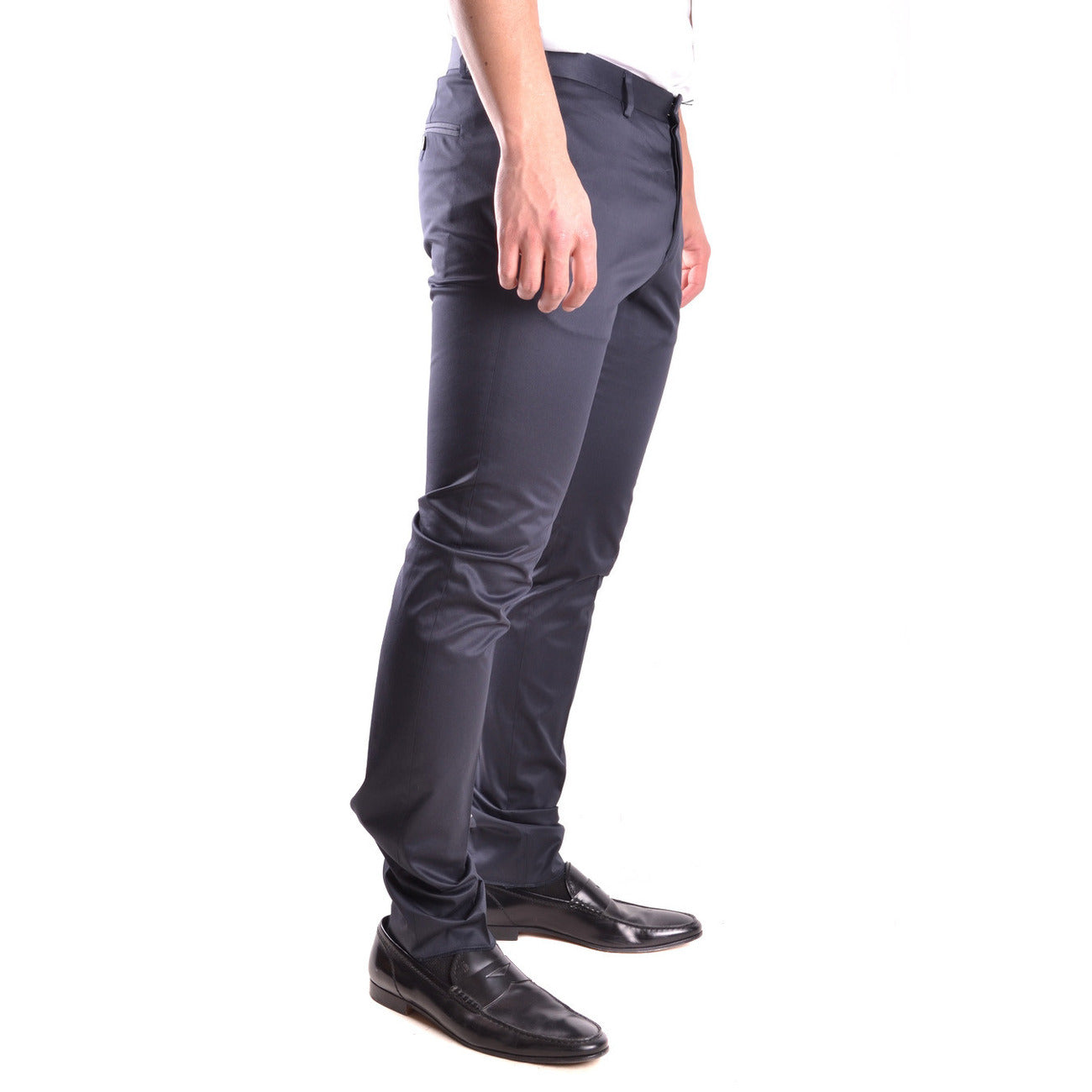 2429547 Dsquared2 Pantaloni Blu Cotone Elastan Uomo
