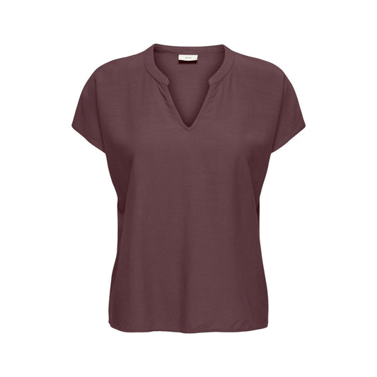 517453 Jacqueline De Yong Blouse Viola Maniche Corte Donna