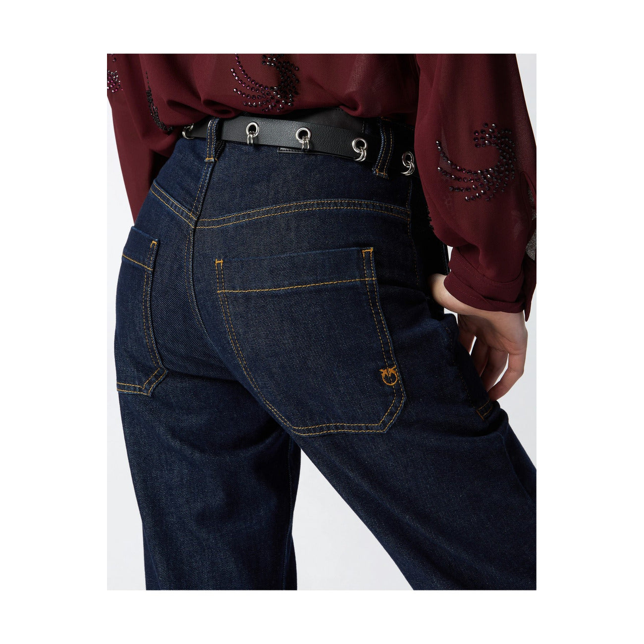 2438294 Pinko Jeans Blu Donna Cotone 99% Tasche