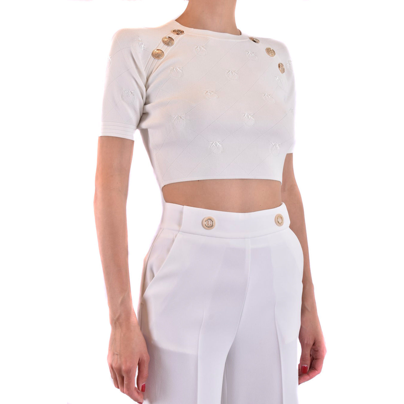 2438412 Pinko Maglia Bianca Donna