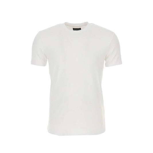 2443290 Emporio Armani T-shirt Bianca Viscosa Uomo