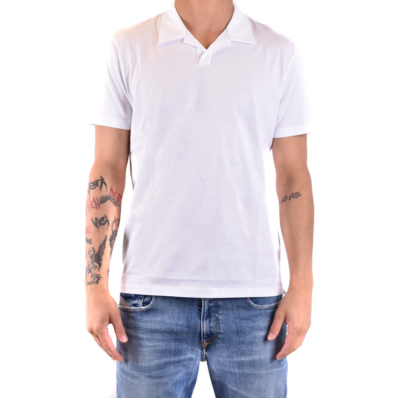 2429389 Dondup Polo Bianco Uomo