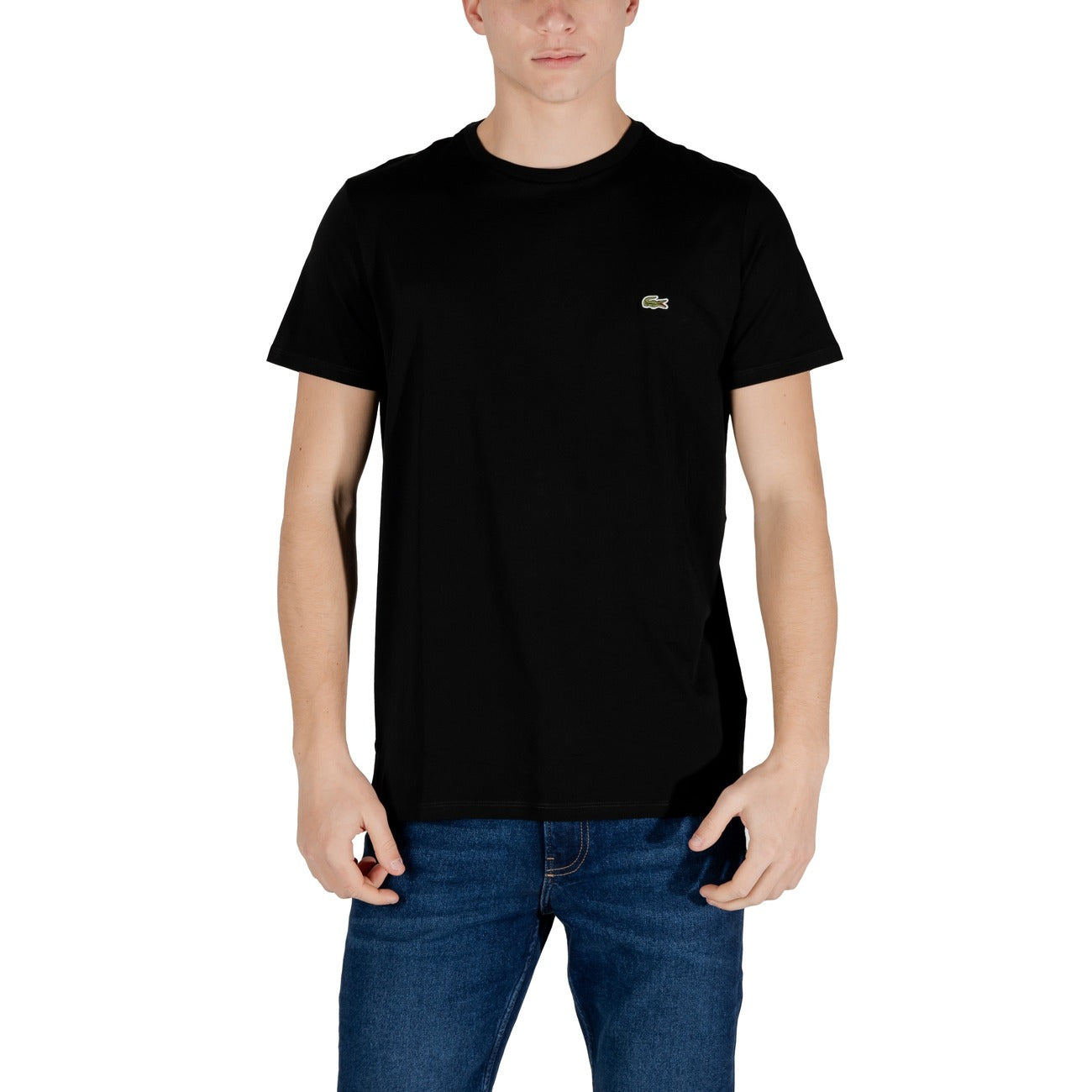 2412586 Lacoste T-Shirt Nera Uomo