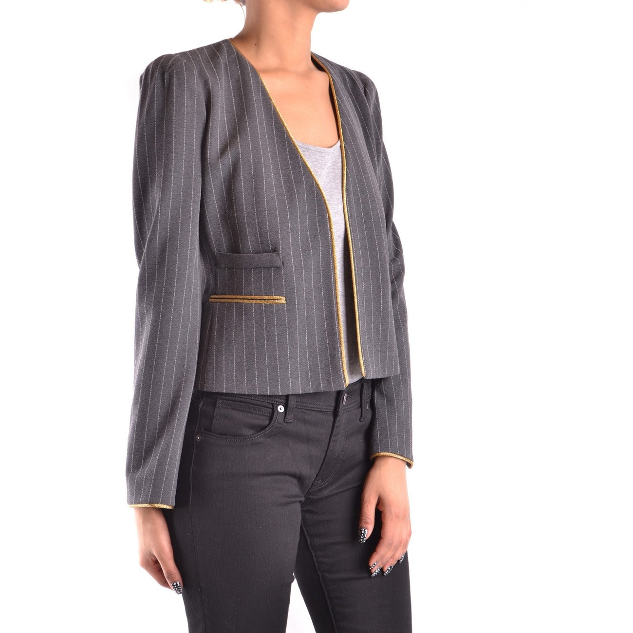 2423067 Pinko Giacca Grigia Donna Viscosa 69% Poliammide 26% Elastan 5%