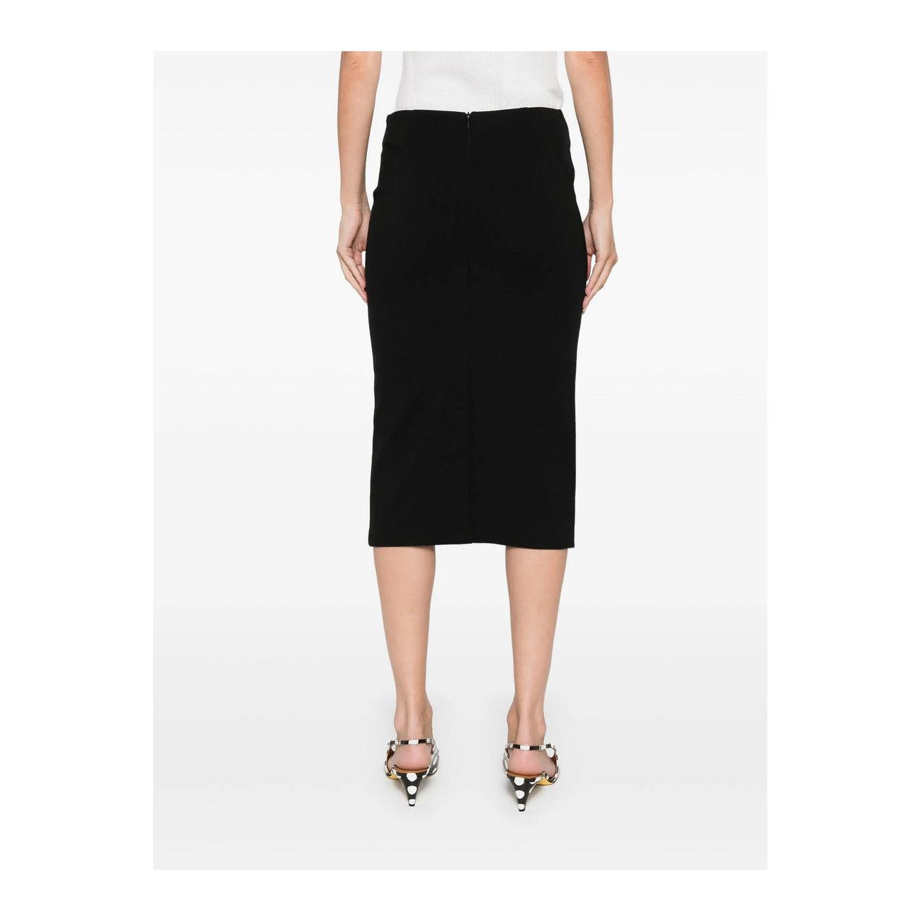 2438401 Pinko Gonna Nera Donna Viscosa 67% Elastan