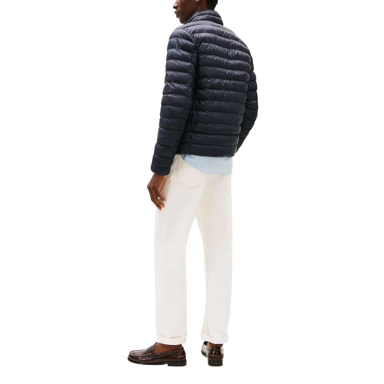 2451823 Tommy Hilfiger Jeans Giubbotto Blu Nylon Uomo