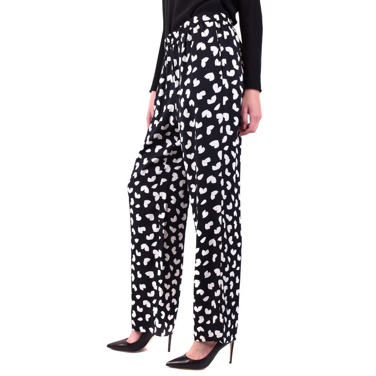 2433301 Michael Kors Pantaloni Neri Floreali Donna