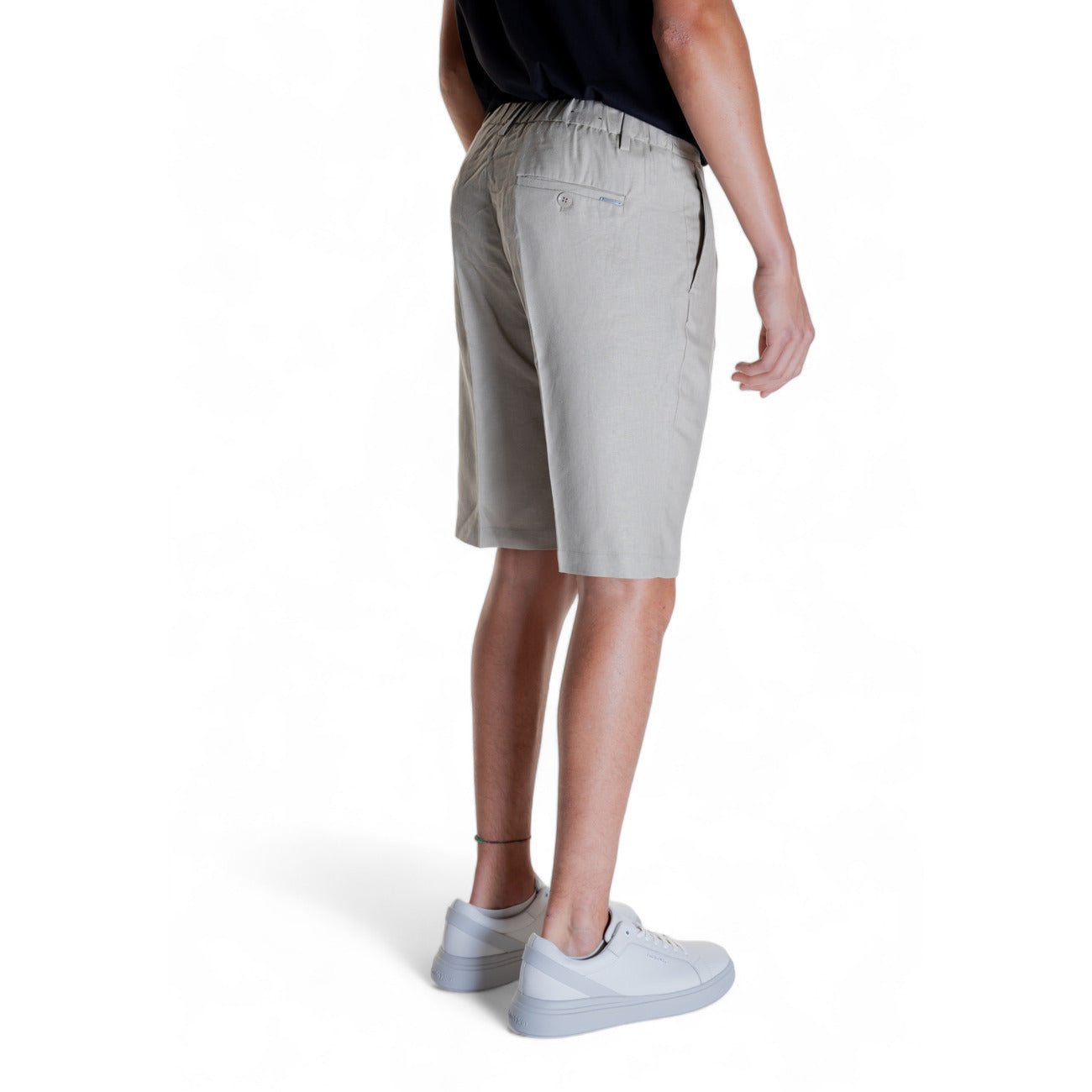 2304770 Antony Morato Bermuda Beige Lino Uomo