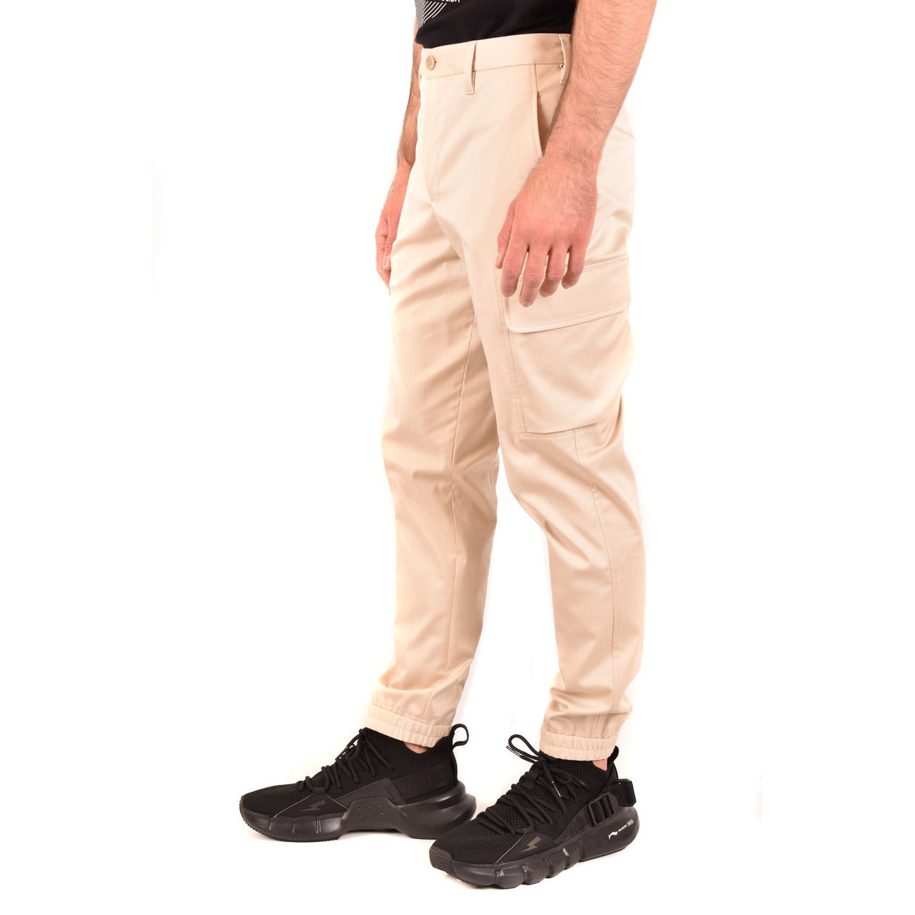2434981 Neil Barrett Pantaloni Beige Cotone Elastan Uomo