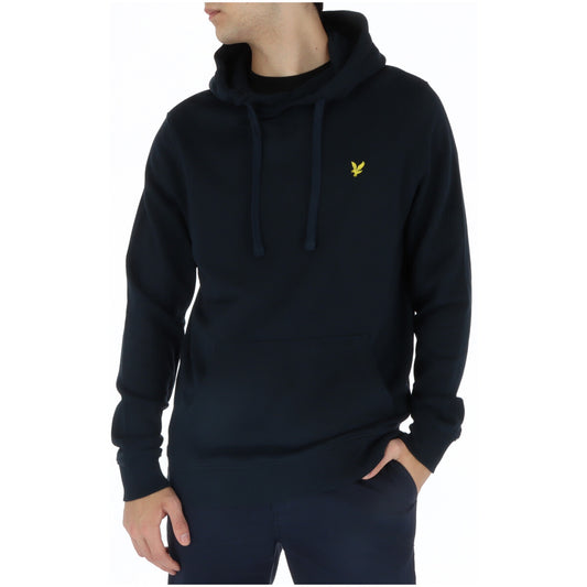 2217307 Lyle & Scott Felpa Blu con Cappuccio Uomo