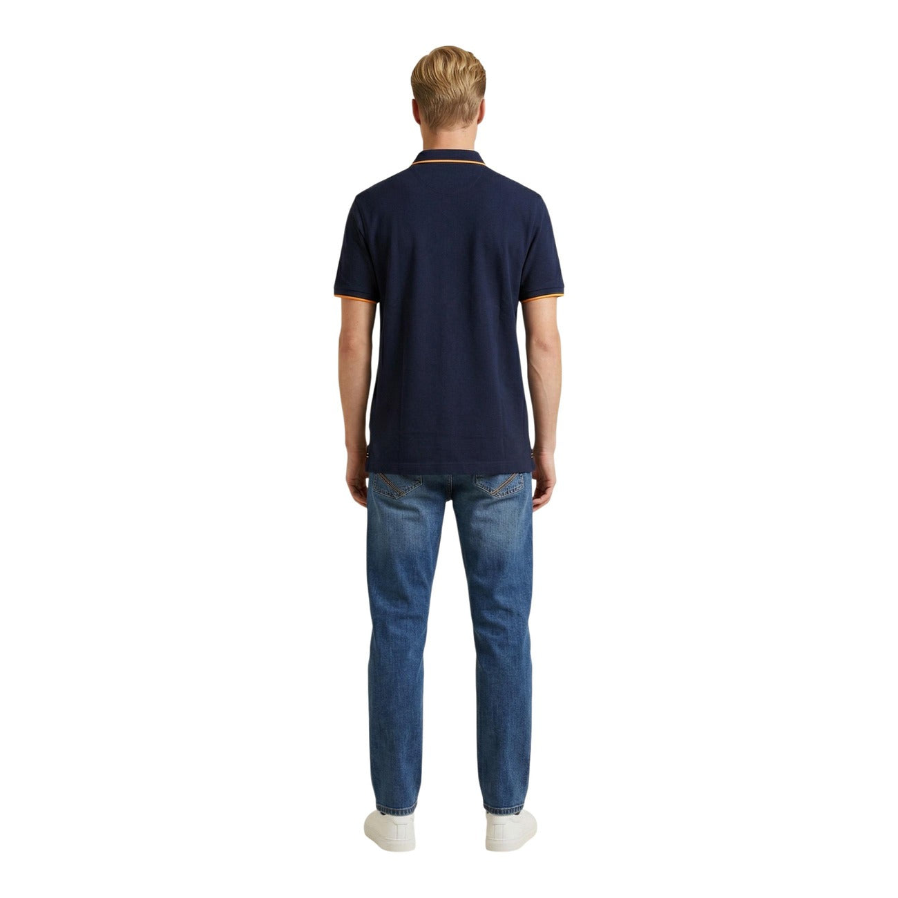 2460712 U.S. Polo Assn. Polo Blu Cotone Colletto Polo Maniche Corte Uomo