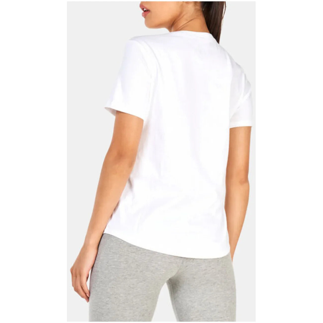2386460 Nike T-Shirt Donna Bianca Cotone Stampa