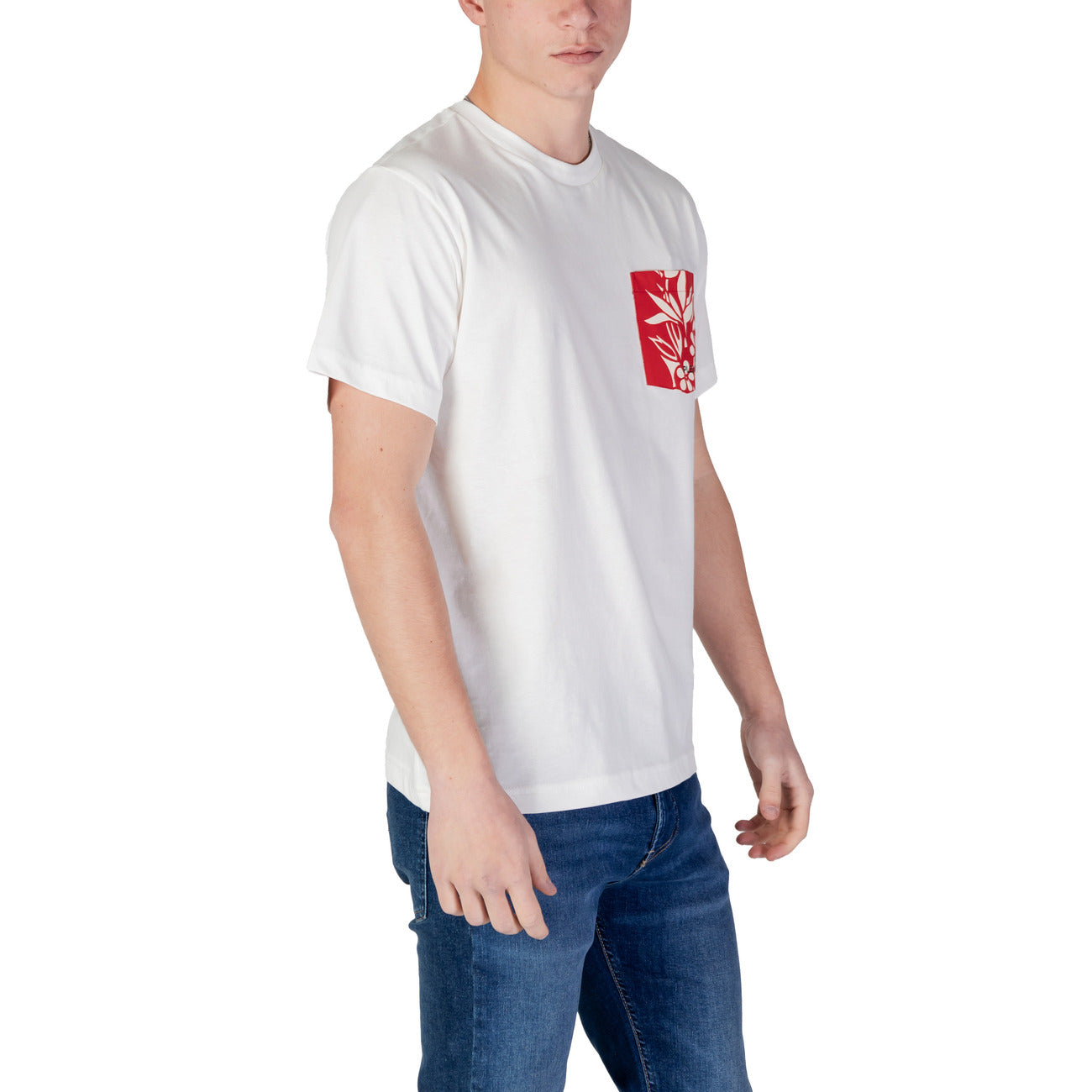 2398510 Replay T-Shirt Bianca Stampa Uomo