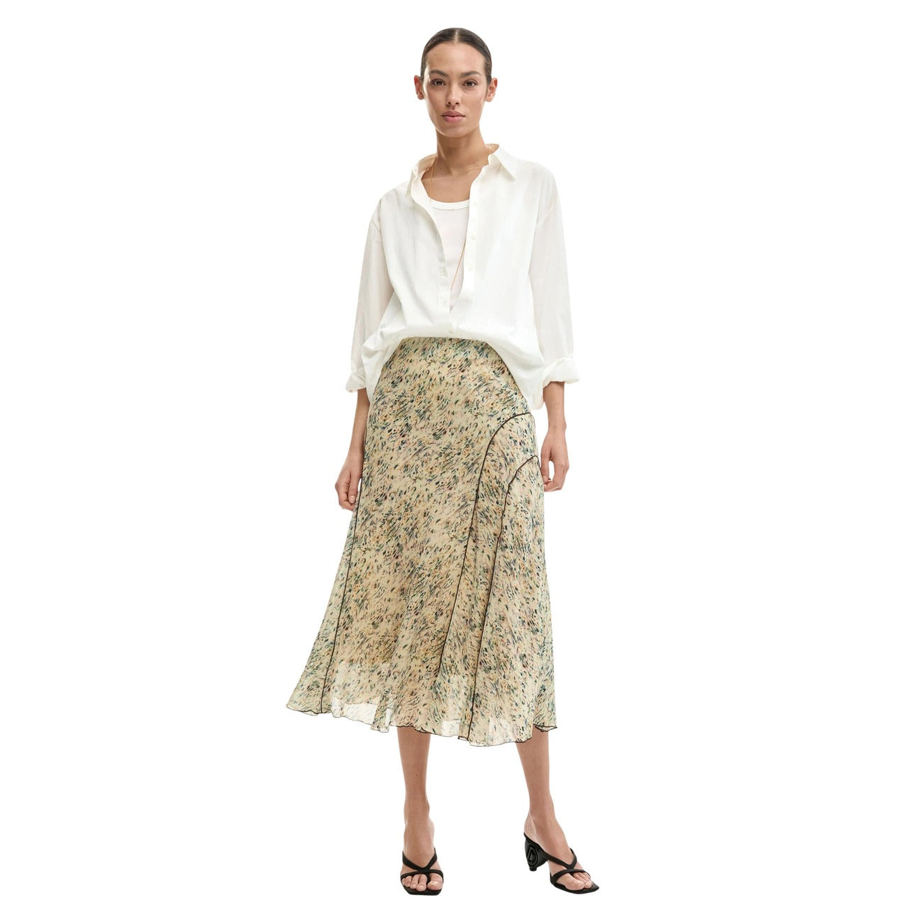 514684 Desigual Gonna Beige Colorata Donna