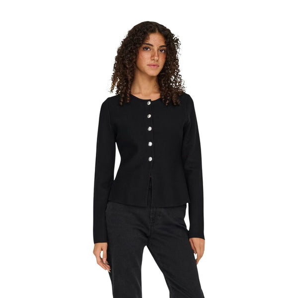 Maglia Donna Cardigan Onlmelli Ls Oneck Button Cardi Knt