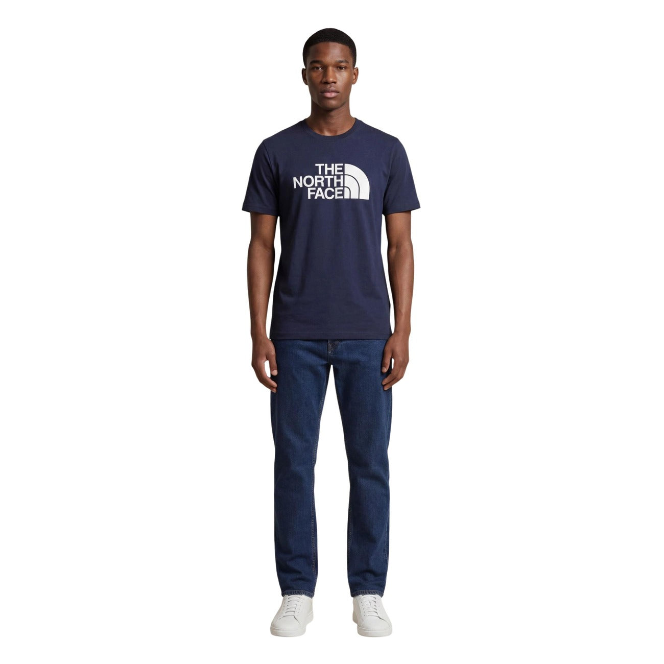 2457123 The North Face T-Shirt Blu Stampa Uomo