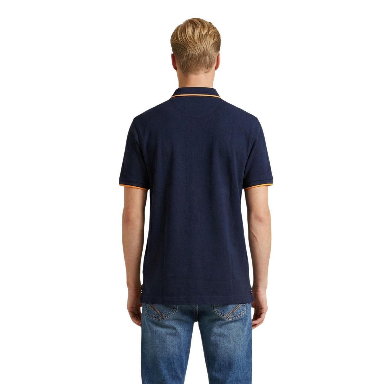 2460712 U.S. Polo Assn. Polo Blu Cotone Colletto Polo Maniche Corte Uomo