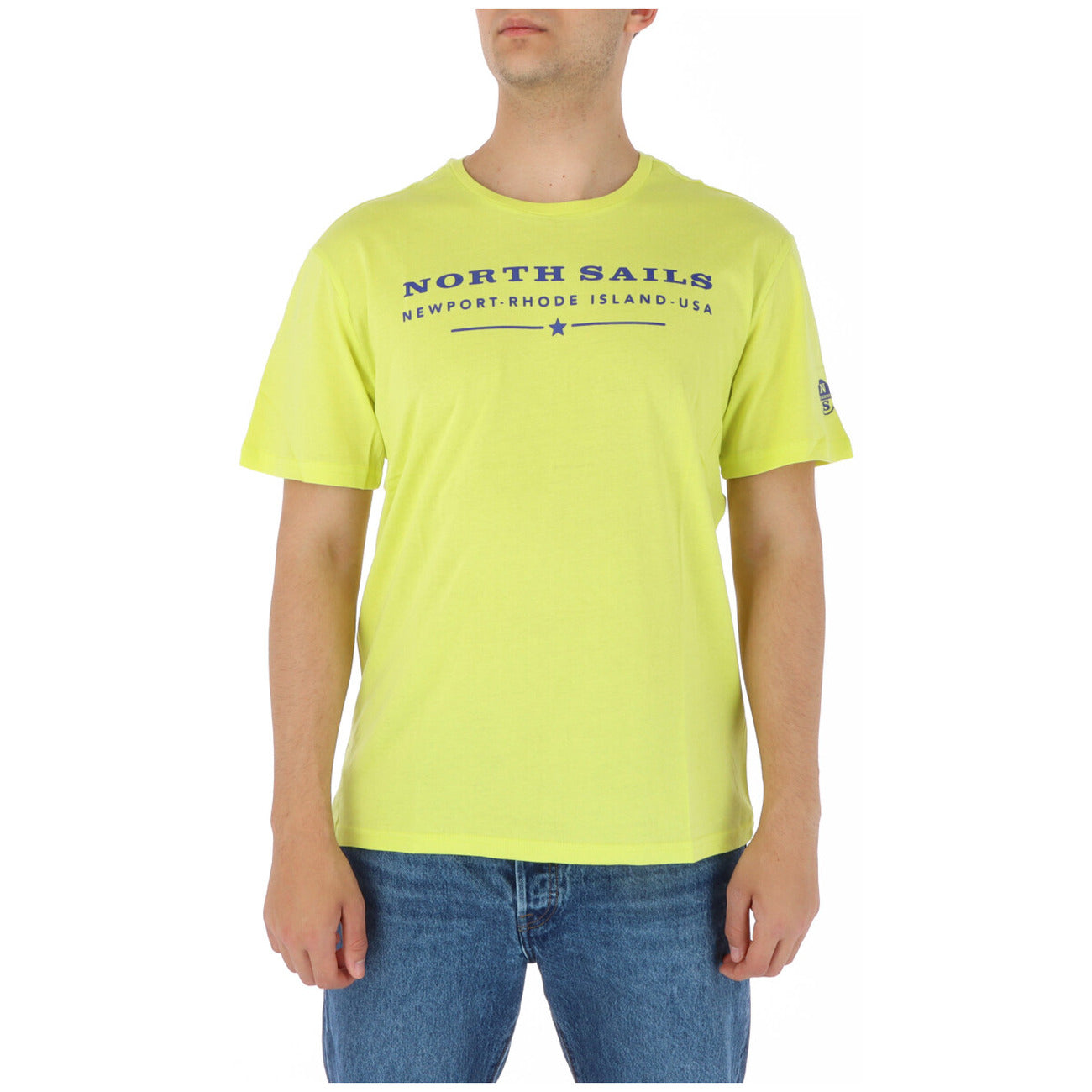 423766 North Sails T-Shirt Giallo Monocromo Uomo