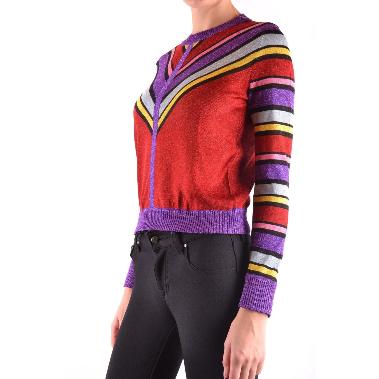 2432410 Philosophy Maglia Rossa Righe Donna