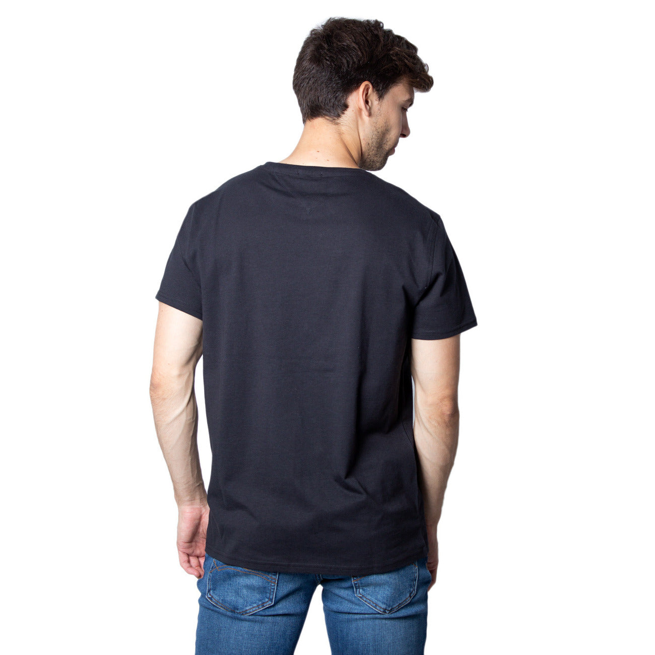 168285 Tommy Hilfiger T-Shirt Nero Cotone Uomo