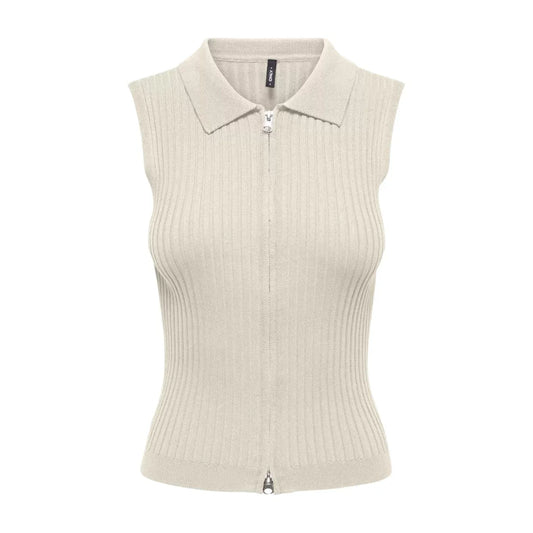 515667 Only Cardigan Beige Smanicato Donna