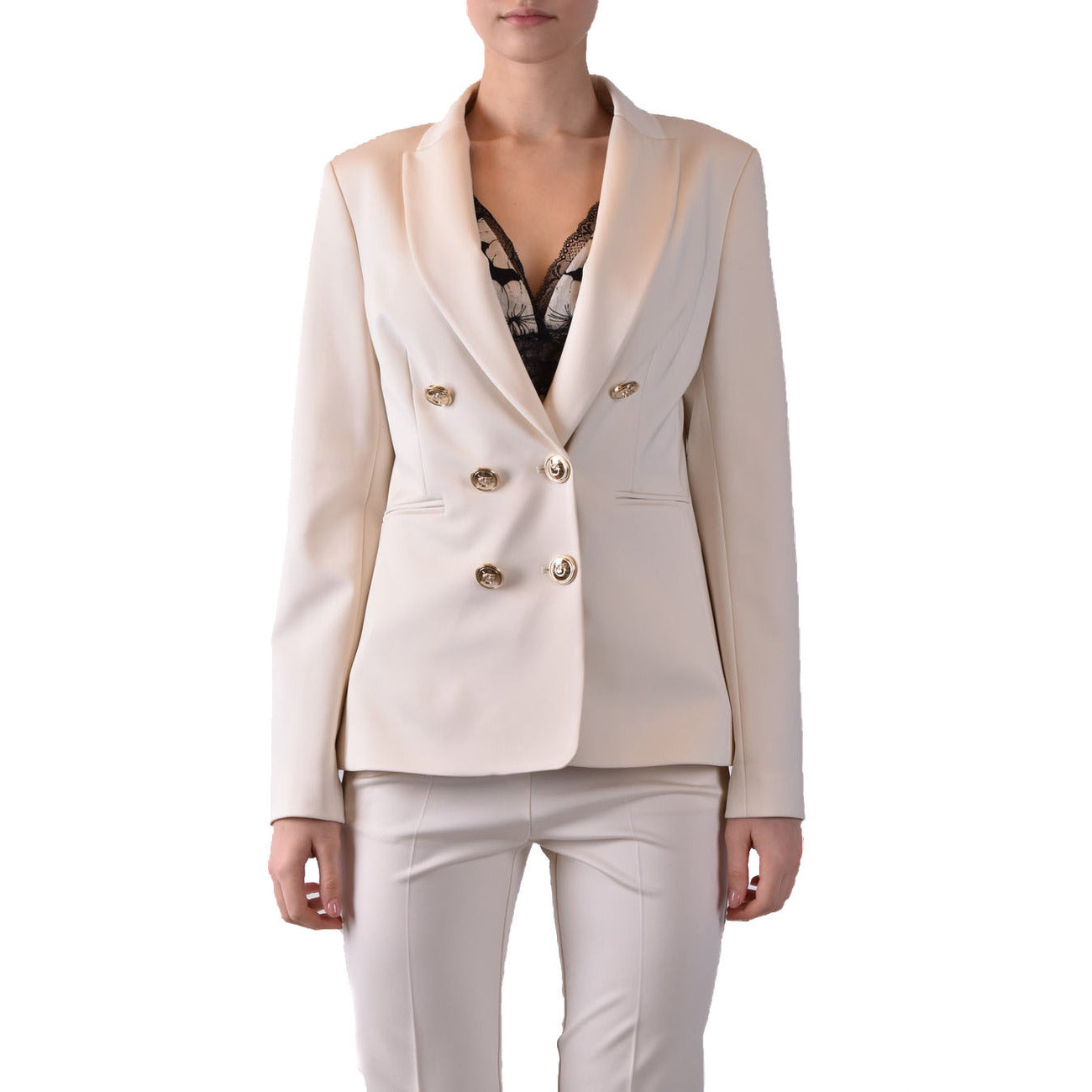 2423094 Pinko Giacca Rosa Donna Viscosa 65% Bavero