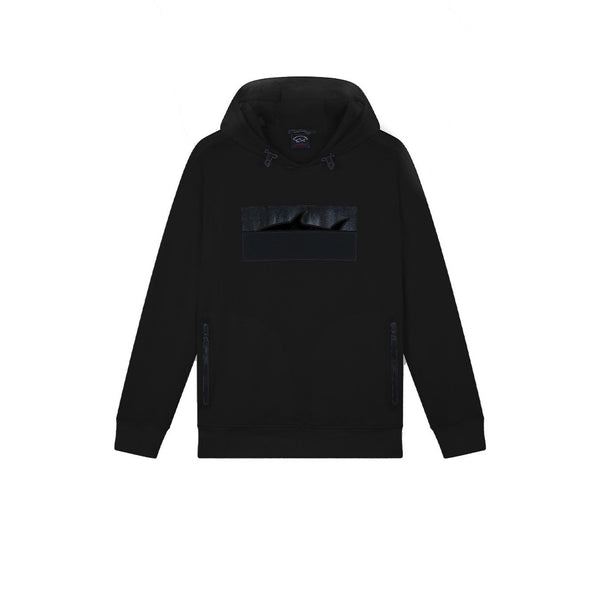 Felpa Con Cappuccio Black Shark Patch