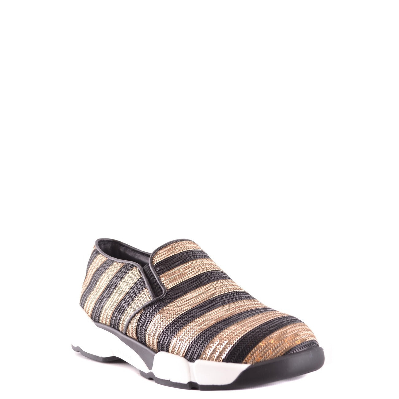 2425254 Pinko Sneakers Nere Donna Tessuto 100% Righe