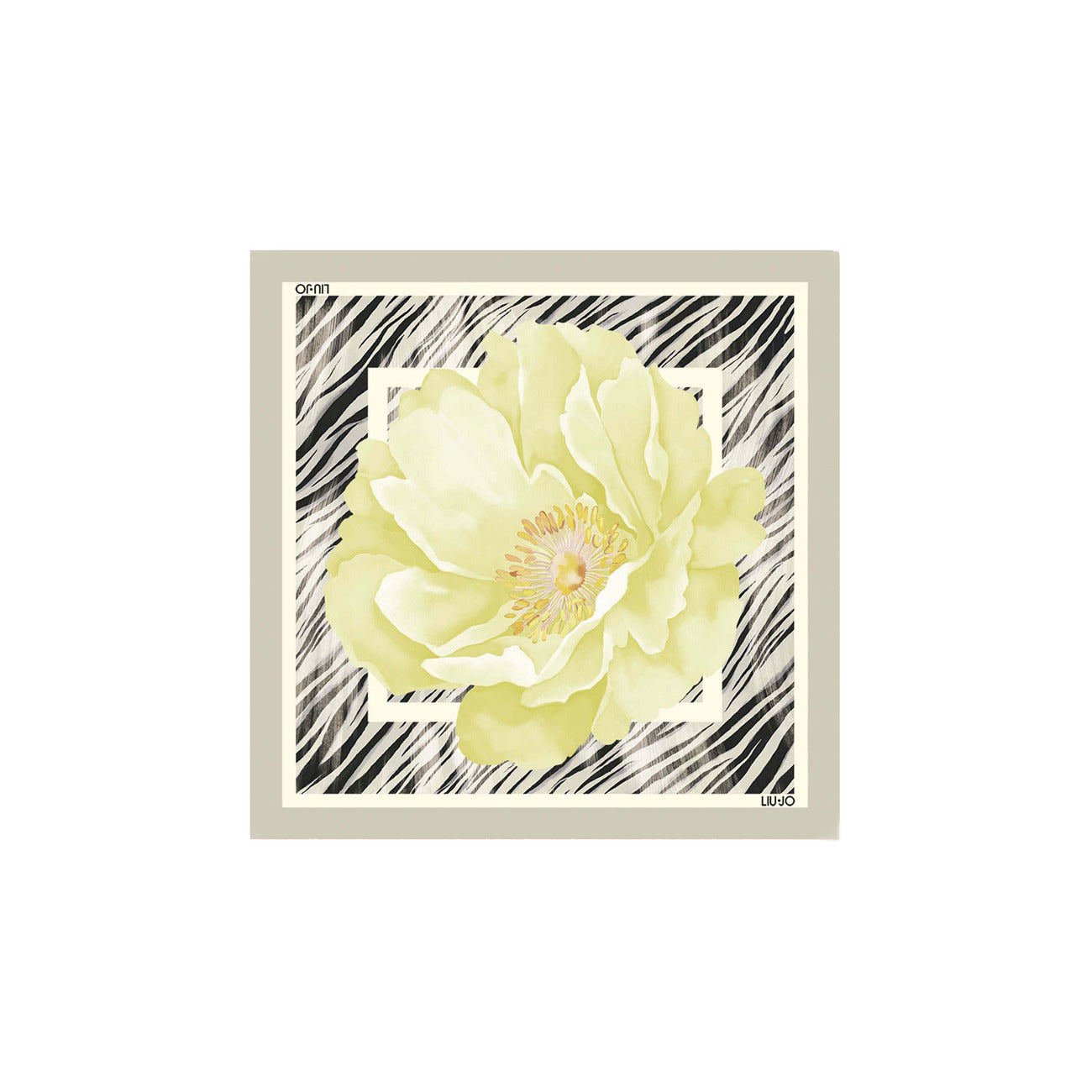 2450607 Liu Jo Sciarpa Grigio Stampa Donna