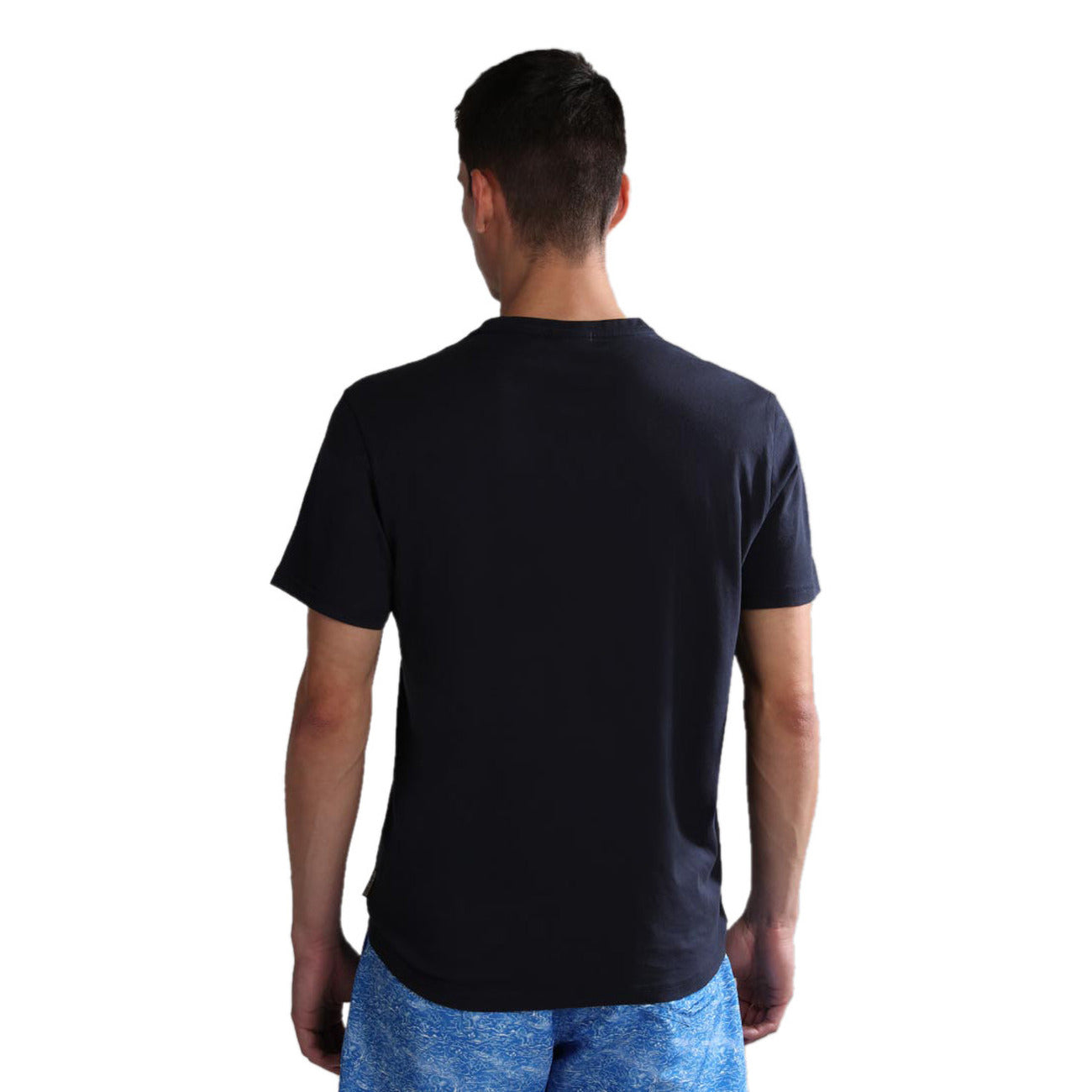 2410957 Napapijri T-Shirt Blu Monocromo Uomo