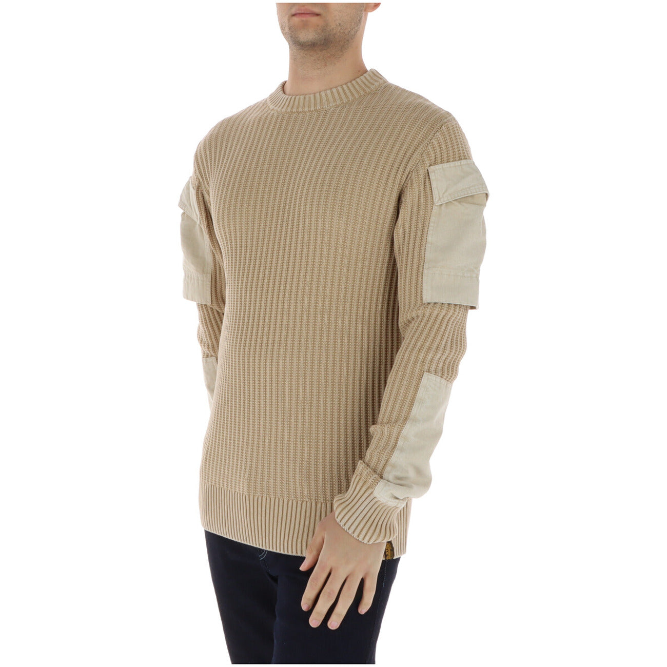 2457980 G-Star Maglia Beige Cotone Tasche Laterali Uomo