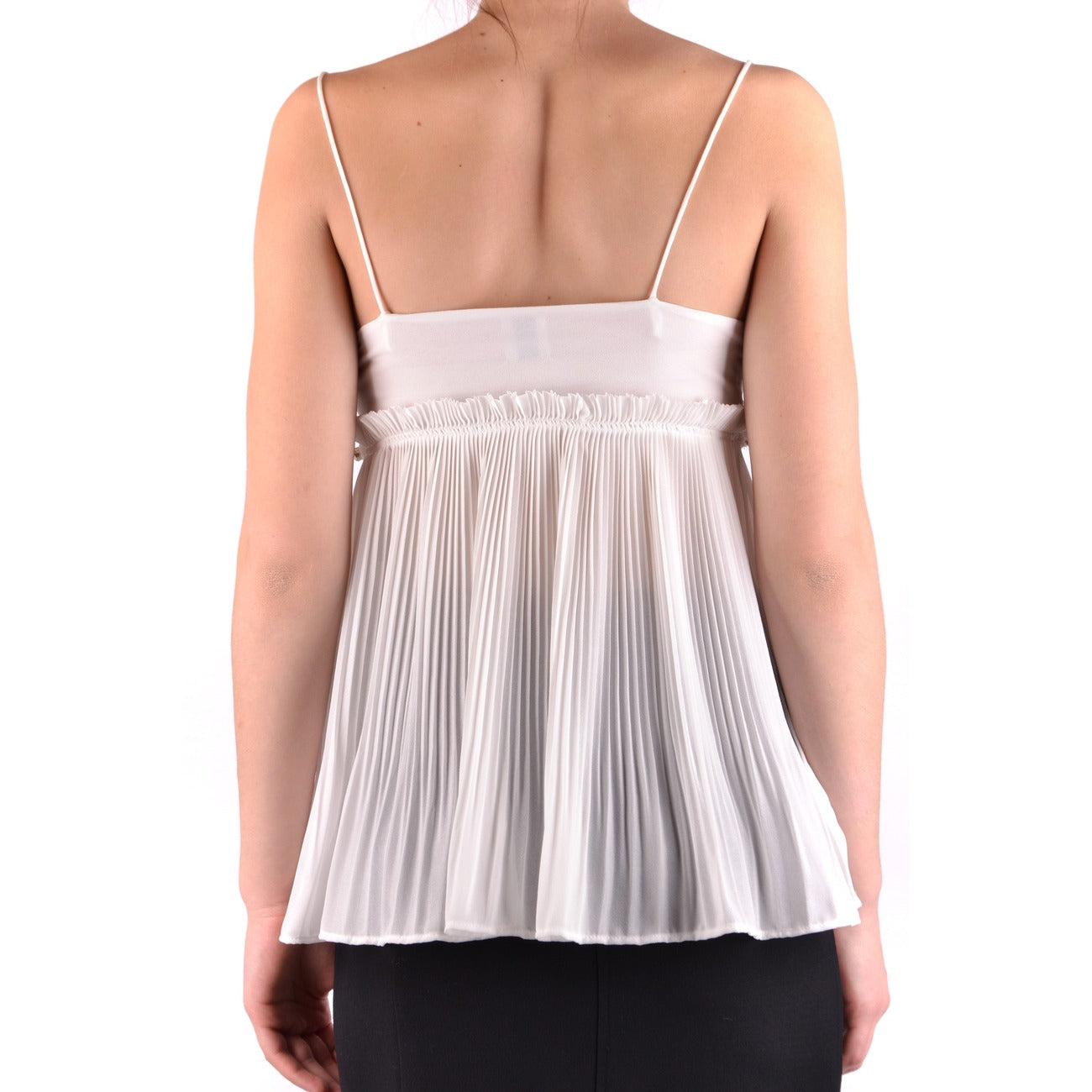 2423063 Pinko Top Bianco con Spalline Donna