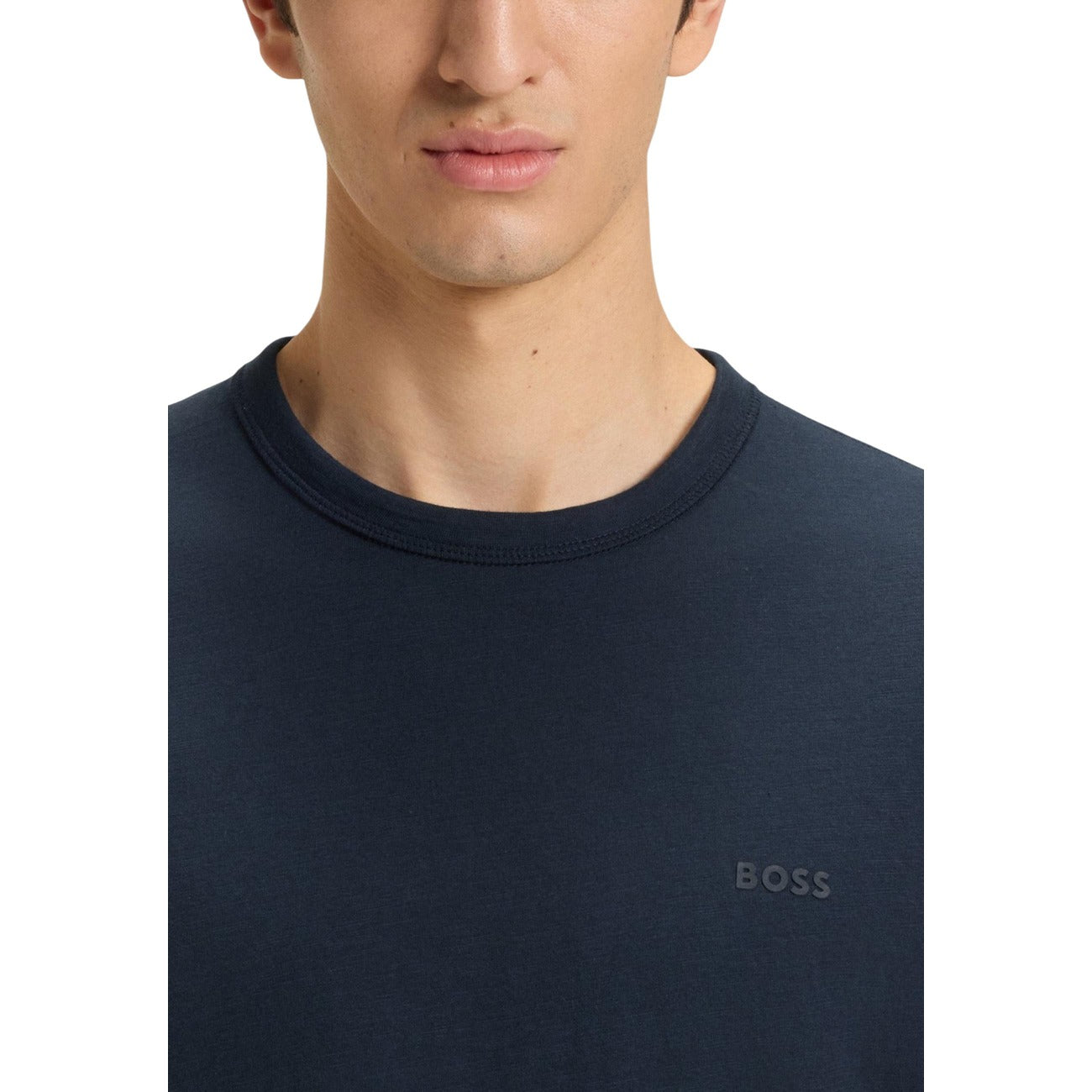 2449263 Boss T-Shirt Blu 100% Cotone Uomo