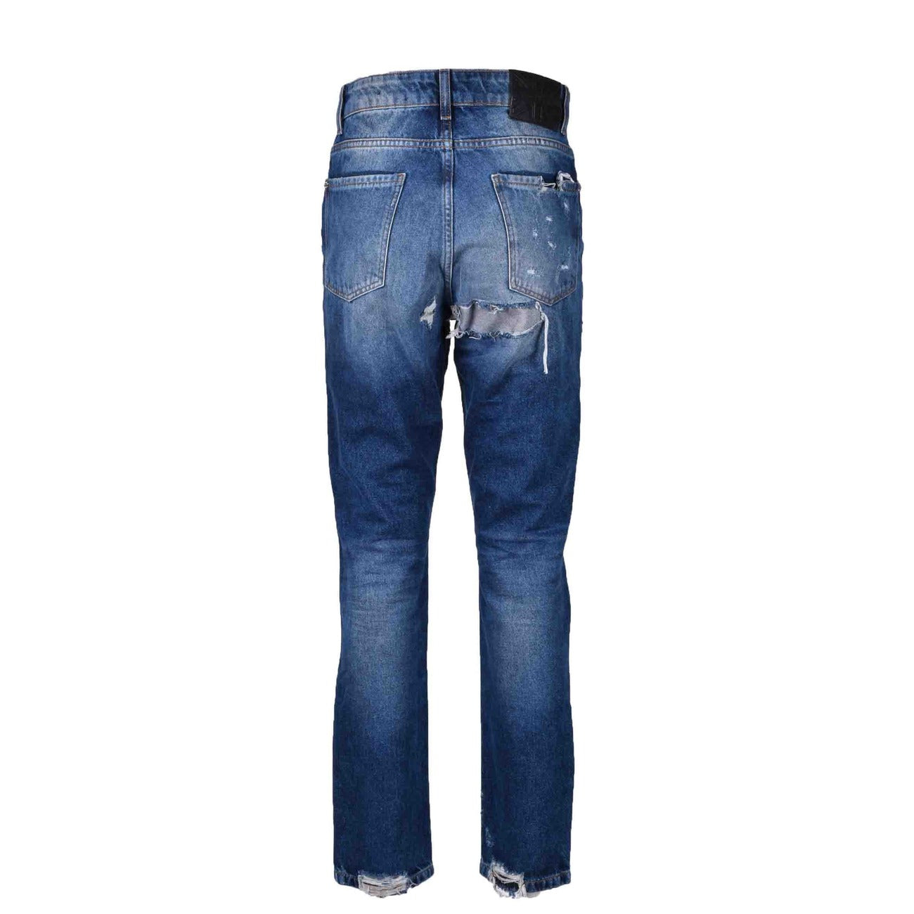 353828 John Richmond Jeans Azzurri Strappati Cotone Donna
