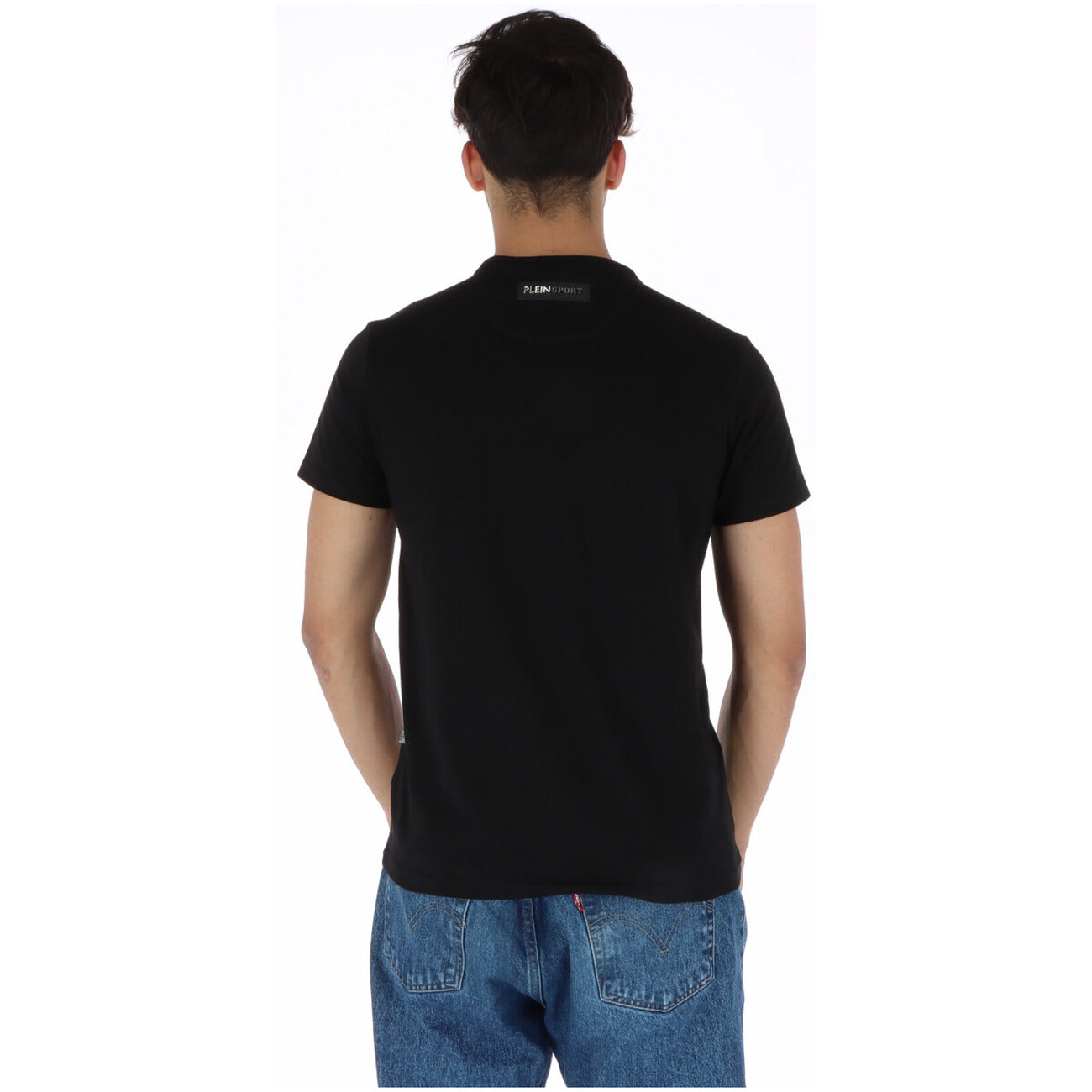 444111 Plein Sport T-Shirt Nero Stampa Uomo