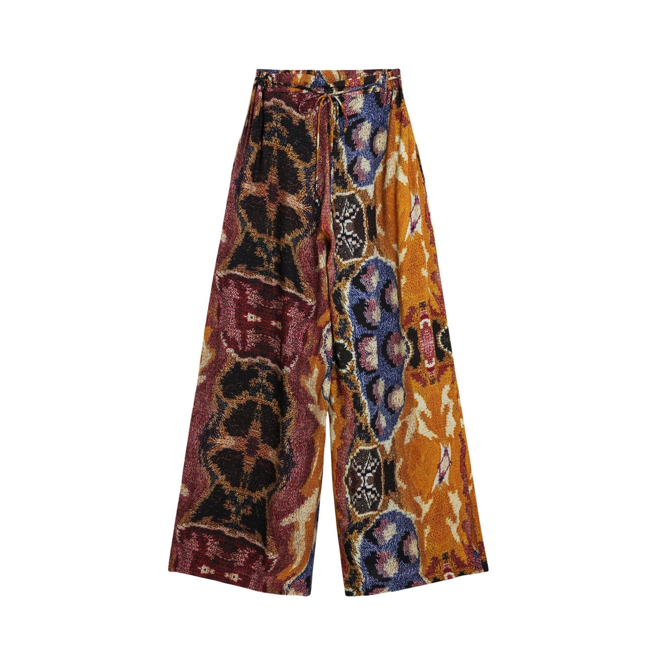 2453061 Desigual Pantaloni Donna Senape Viscosa Cintura