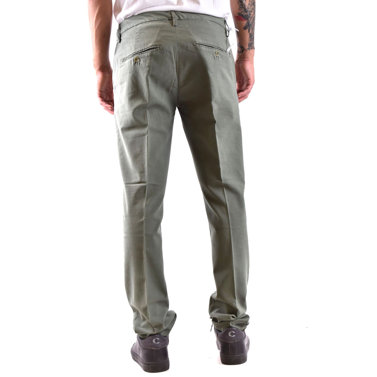 2430312 Dondup Pantaloni Verde 100% Cotone Uomo