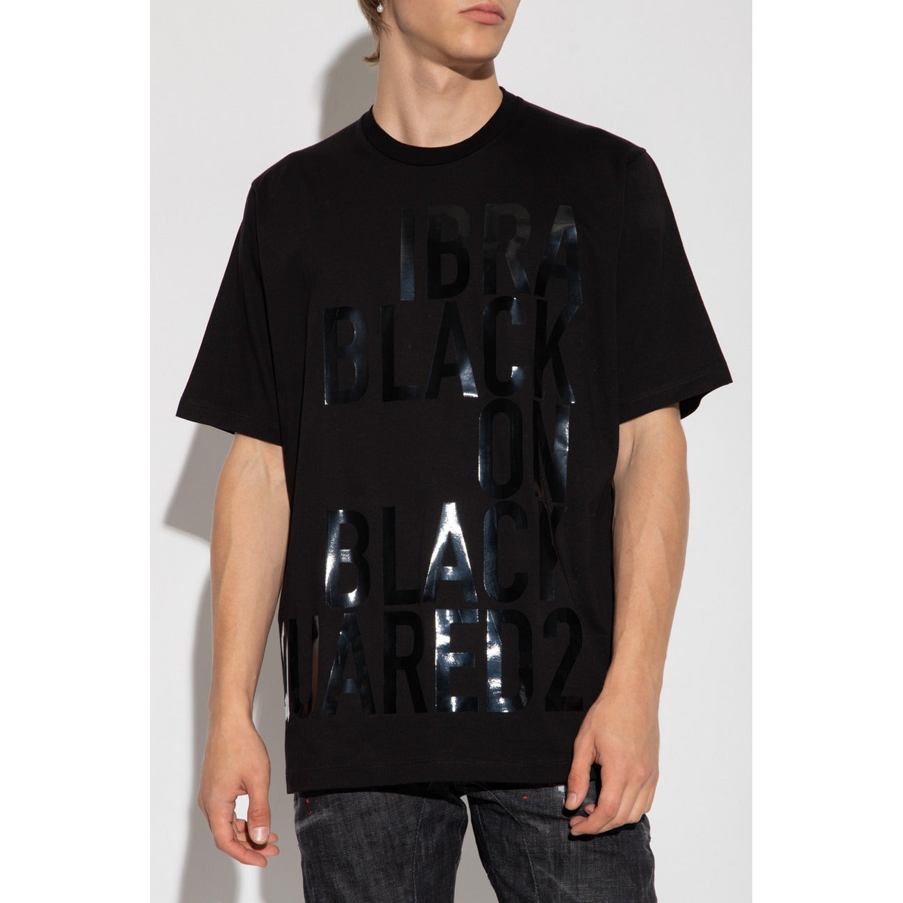 2424704 Dsquared T-Shirt Nera Stampa Uomo