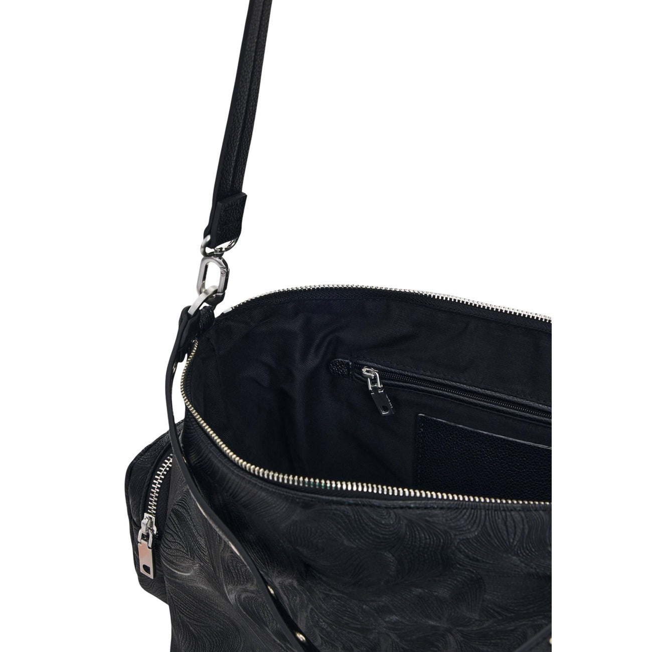 2454687 Desigual Borsa Nera Tracolla Cotone