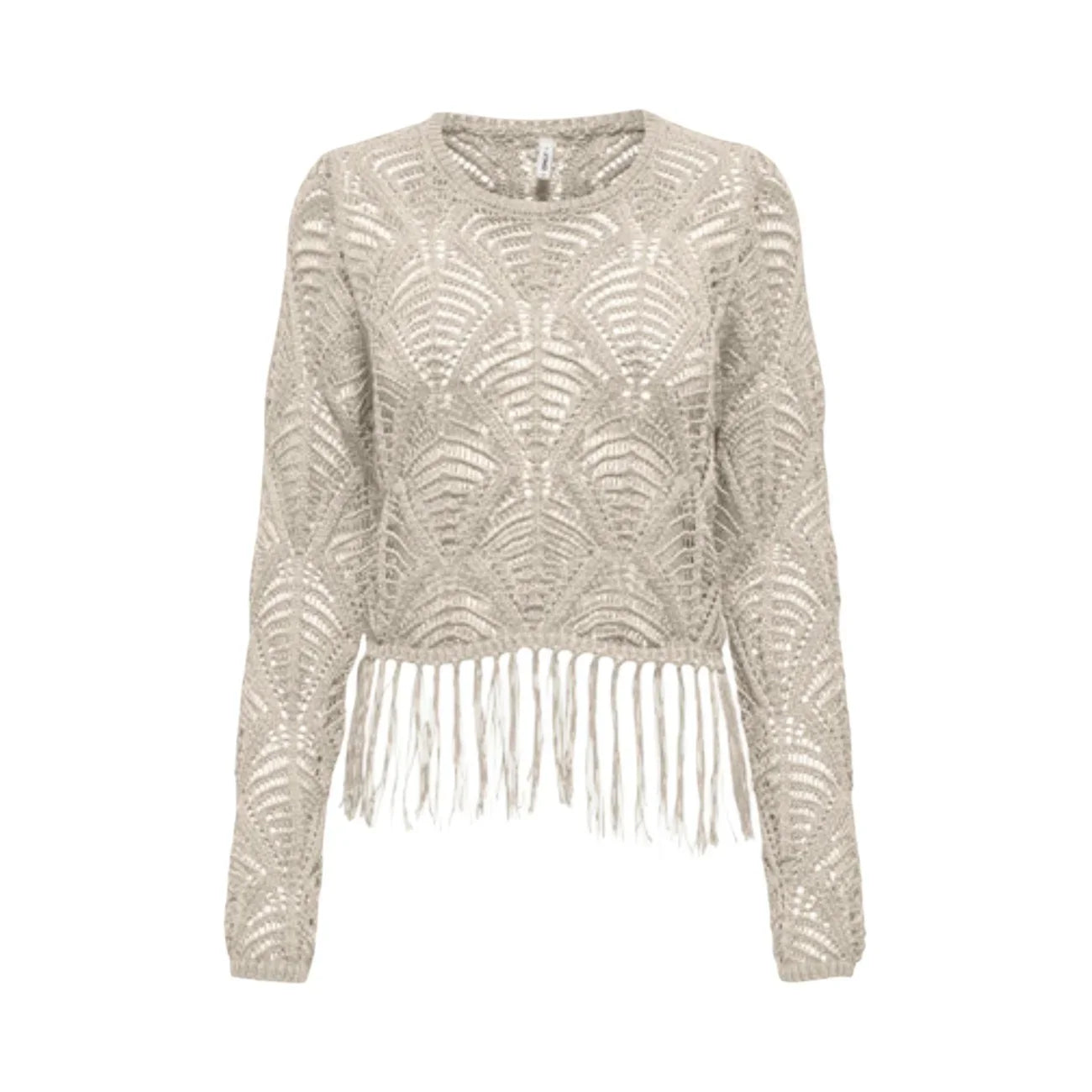 515663 Only Maglia Beige Maniche Lunghe Donna