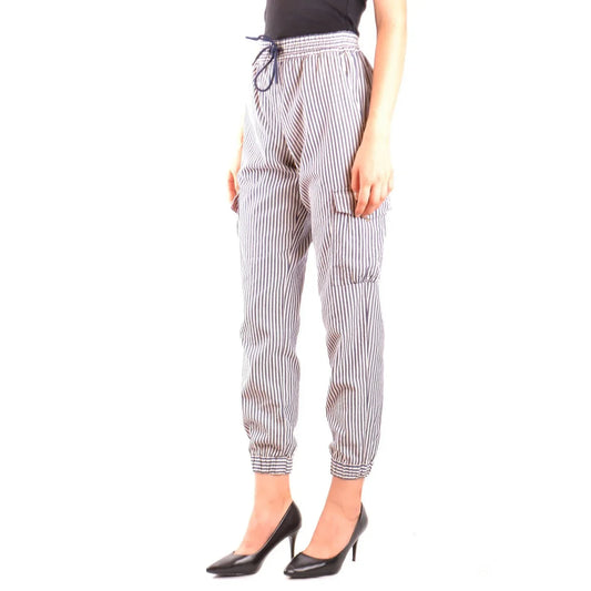 487461 Emporio Armani Pantaloni Blu Righe Donna