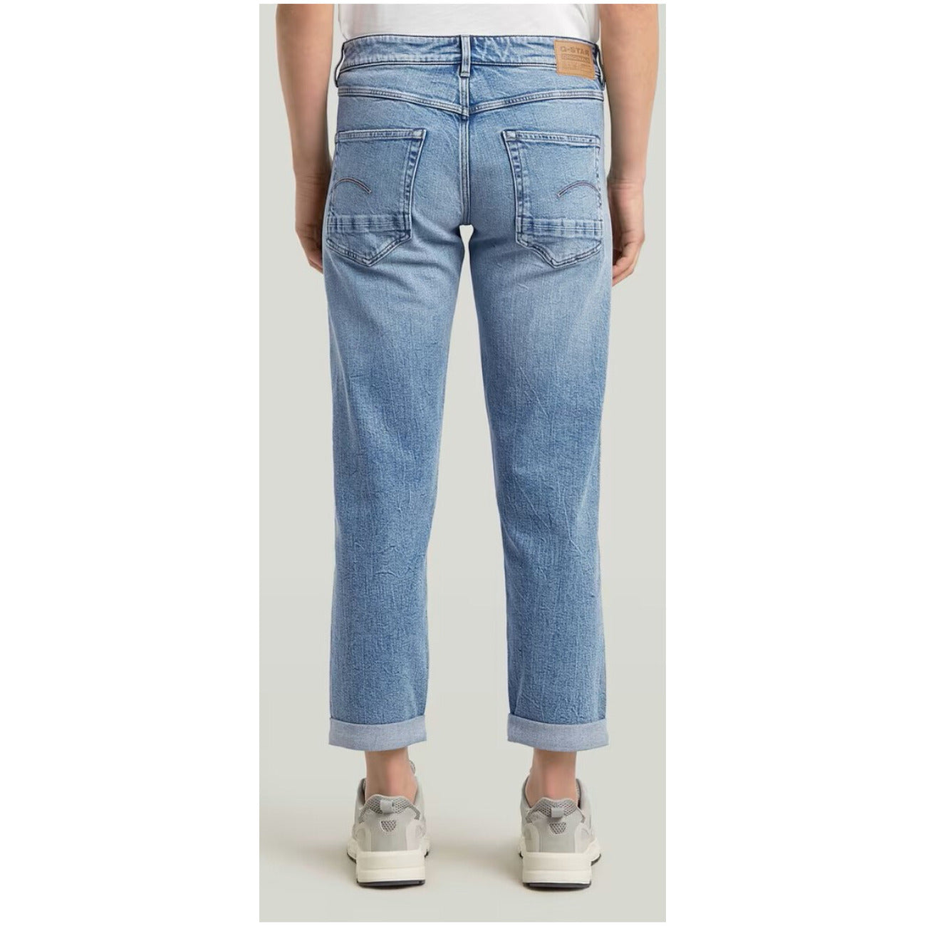 2457925 G-Star Jeans Blu Cotone Stretch Zip Tasche Donna