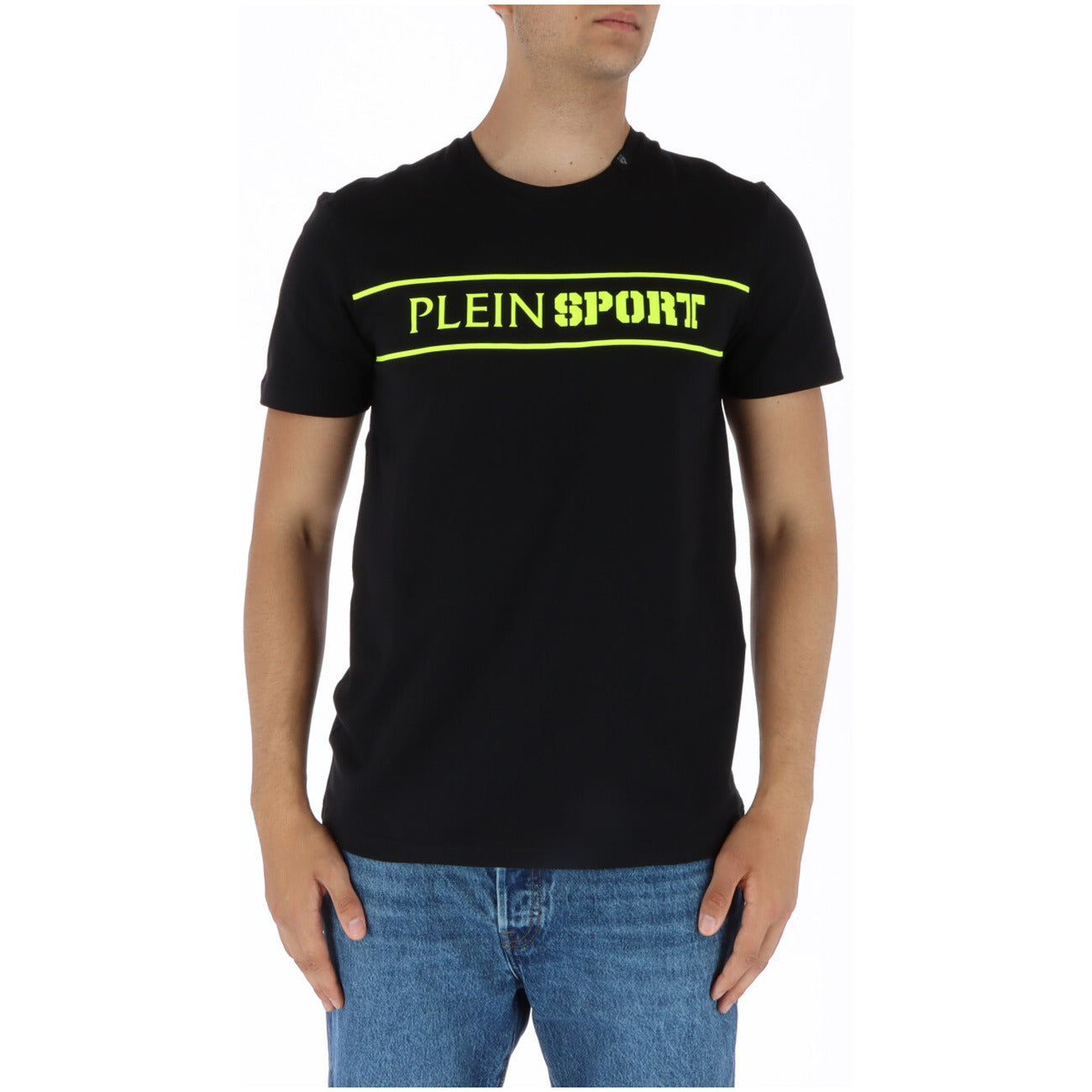 444074 Plein Sport T-Shirt Nero Stampa Uomo