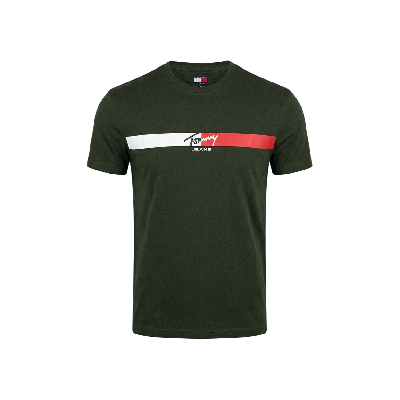 2453427 Tommy Hilfiger Jeans T-Shirt Verde Uomo