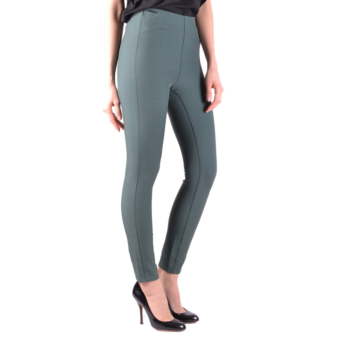 2437705 Jacob Cohen Pantaloni Verdi Cotone Elastan Made Italy Donna